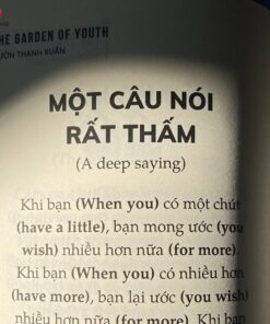 Sách song ngữ: The Garden Of Youth - Vườn Thanh Xuân